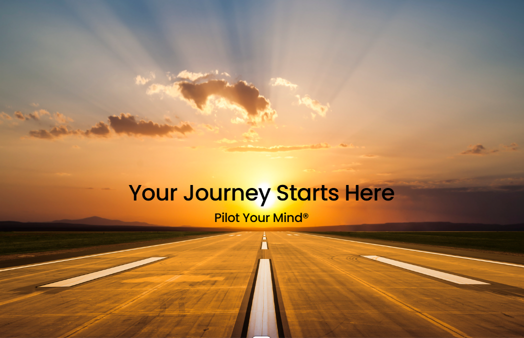 Image of a runway with sun on the horizon